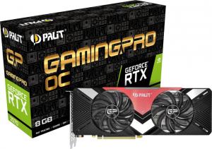 Karta graficzna Palit GeForce RTX 2070 GamingPro OC 8GB GDDR6 (256 Bit), HDMI, 3xDP, USB-C, BOX (NE62070U20P2-1060A) 1
