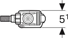 Geberit Unwersalny zawór napełniajacy 3/8 typ 333 (136.705.00.3) 2