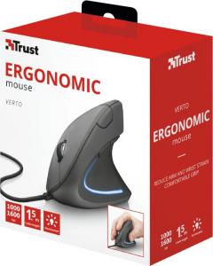Mysz Trust Verto Ergo czarna (22885) 6