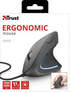 Mysz Trust Verto Ergo czarna (22885) 7