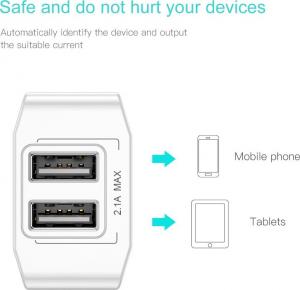 Ładowarka Baseus Mini Dual-U 2x USB-A 2.1 A (BSU022WHT) 12