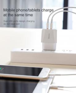 Ładowarka Baseus Mini Dual-U 2x USB-A 2.1 A (BSU022WHT) 13