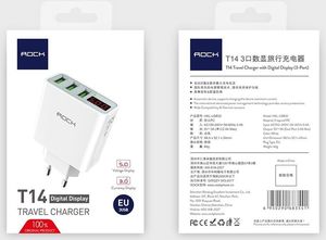 Ładowarka Rock T14 LED 3x USB-A 3 A (6950290683534) 6