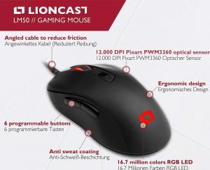 Mysz Lioncast LM50 E-sport  (15413) 2