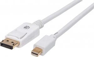 Kabel Manhattan DisplayPort Mini - DisplayPort 2m biały (324748) 1