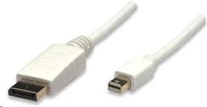 Kabel Manhattan DisplayPort Mini - DisplayPort 3m biały (324830) 1