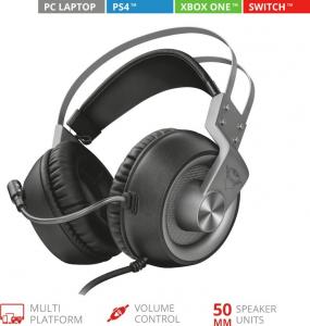 Słuchawki Trust GTX 430 Ironn Srebrne (23209) 3