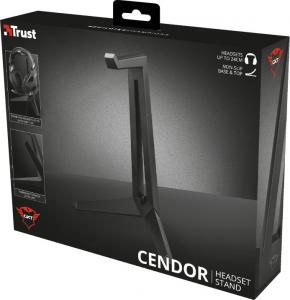 Trust Stojak na słuchawki GXT260 Cendor czarny (22973) 6