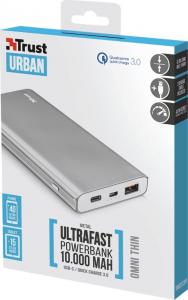 Powerbank Trust Urban Omni 10000 mAh Srebrny  (22701) 7