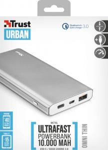 Powerbank Trust Urban Omni 10000 mAh Srebrny  (22701) 8