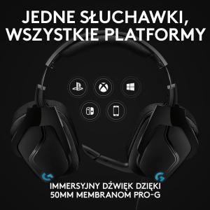 Słuchawki Logitech G635 Niebieskie (981-000750) 10