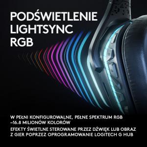 Słuchawki Logitech G935 Niebieskie (981-000744) 7
