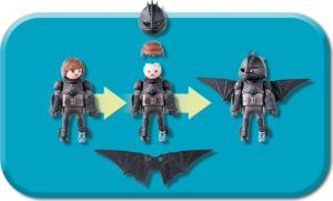 Playmobil Dragons Szczerbatek i Czkawka z Małym Smokiem (70037) 5