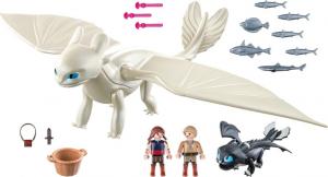 Playmobil Dragons Biała Furia z Małym Smokiem i Dziećmi (70038) 3