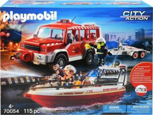 Playmobil Samochód strażacki z łodzią strażacką (70054) 1