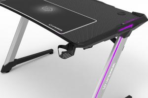 Biurko Ultradesk Racer Czarne 120 cmx64 cm 8