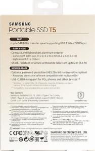 Dysk zewnętrzny SSD Samsung SSD T5 1 TB Złoty (MU-PA1T0G/EU) 9