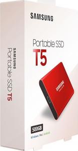 Dysk zewnętrzny SSD Samsung SSD T5 500 GB Czerwony (MU-PA500R/EU) 10