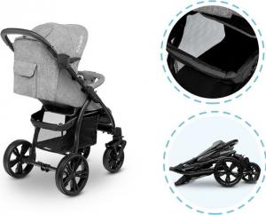 Wózek Lionelo Wózek spacerowy Annet Concrete 3