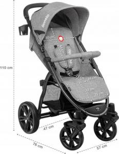 Wózek Lionelo Wózek spacerowy Annet Concrete 4