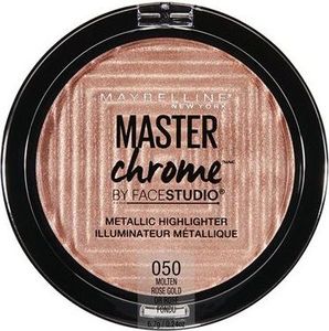 Maybelline  Master Chrome rozświetlacz metaliczny Molten Rose Gold 050 9g 1