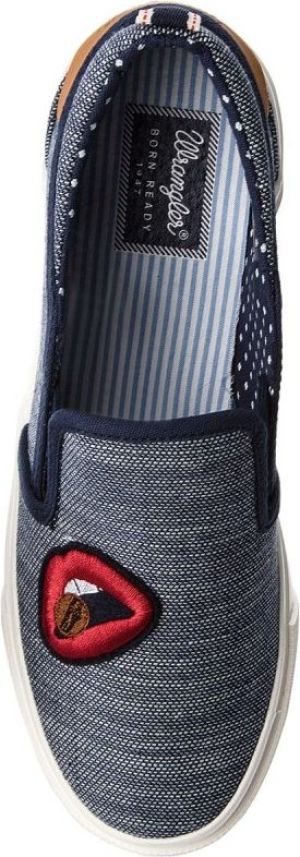 Wrangler Tenisówki damskie Icon Slip On Patch Navy granatowe r. 41 (WF0292735) 6