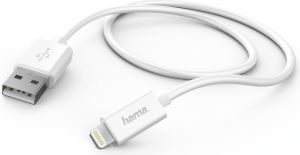 Kabel USB Hama USB-A - Lightning 1 m Biały (173863) 1