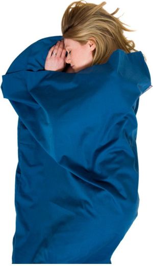 Lifeventure Wkładka do śpiwora Polycotton Sleeping Bag Liner Mummy Navy (LM65510) 2