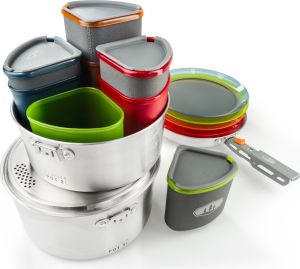 GSI Outdoors Zestaw naczyń turystycznych Stainless Camper (68181) 3