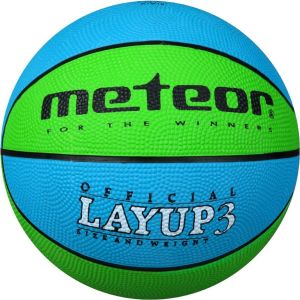 Meteor Piłka do koszykówki Lay Up niebieskia r. 3 (07048) 1