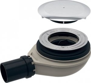 Syfon Geberit Zestaw odpływowy do brodzików d90 PE z pokrywą odpływu 150.583.21.1 2