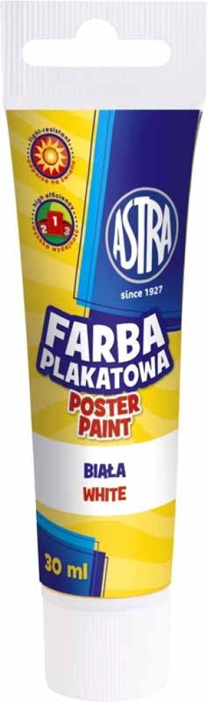 Astra Farba plakatowa Tuba 30 ml biała (83110904) 1
