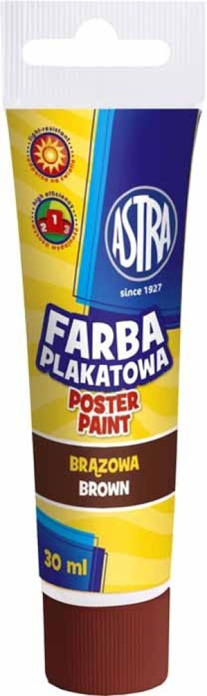 Astra Farba plakatowa Tuba 30 ml brązowa (83110913) 1