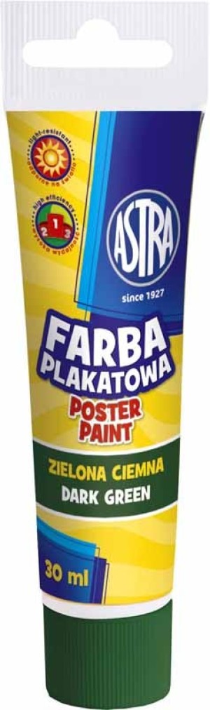 Astra Farba plakatowa Tuba 30 ml ciemnozielona (83110906) 1