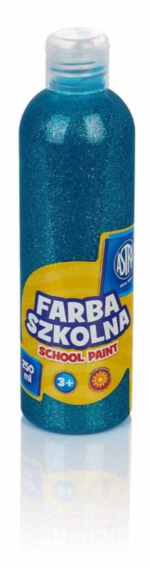 Astra Farba szkolna 250 ml brokatowa turkusowa (301217040) 1