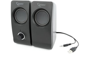 Głośniki komputerowe Gembird stereo 2.0 ''Tsunami'' RMS 6W USB czarne (SPK-DU-01) 1