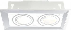 Milagro Plafon oprawa wpuszczana lampa sufitowa downlight Milagro Blocco 2x7W LED biały 473 - 473 1