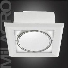 Milagro Plafon oprawa wpuszczana lampa sufitowa downlight Milagro Blocco 1x7W LED biały 471 - 471 1