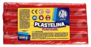 Astra Plastelina 500 g czerwona (303117006) 1
