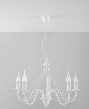 Lampa wisząca Sollux Lora nowoczesna biały  (SL.0214) 1