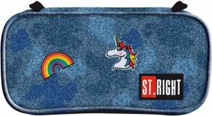 Piórnik St. Majewski saszetka z wewnętrzną klapką Jeans&Badges ( 270957 ) 2