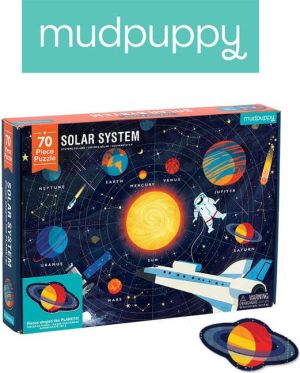 Mudpuppy Puzzle Układ Słoneczny Z Elementami W Kształcie Planet (MP51950) 1