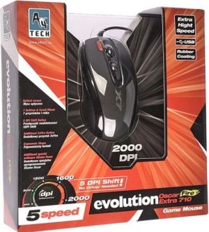 Mysz A4Tech X-7120 + Podkładka X-GAME X-710BK (A4TMYS46028) 3