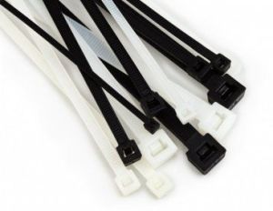 Organizer JAPRO Taśma zaciskowa plastikowa biała 250x3,6 (856) 1
