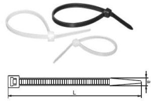Organizer JAPRO Taśma zaciskowa 160X4,8MM czarna 100szt (818) 3