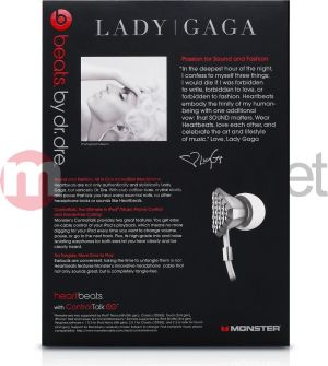 Słuchawki Beats Heartbeats by Lady Gaga SREBRNE 8