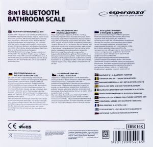 Waga łazienkowa Esperanza B.FIT (EBS016K) 2