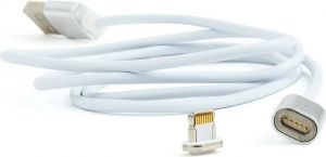 Kabel USB Gembird USB-A - Lightning 1 m Srebrny (CC-USB2-AMLMM-1M) 1