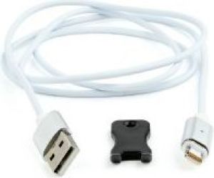 Kabel USB Gembird USB-A - Lightning 1 m Srebrny (CC-USB2-AMLMM-1M) 4