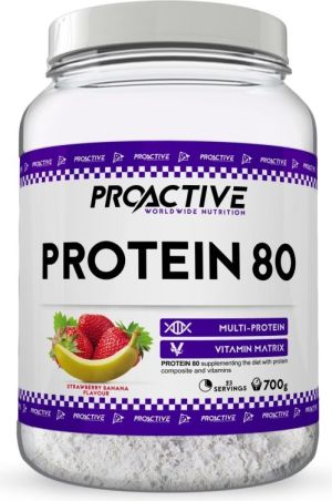 ProActive Odżywka białkowa Protein 80 700g truskawka-banan 1
